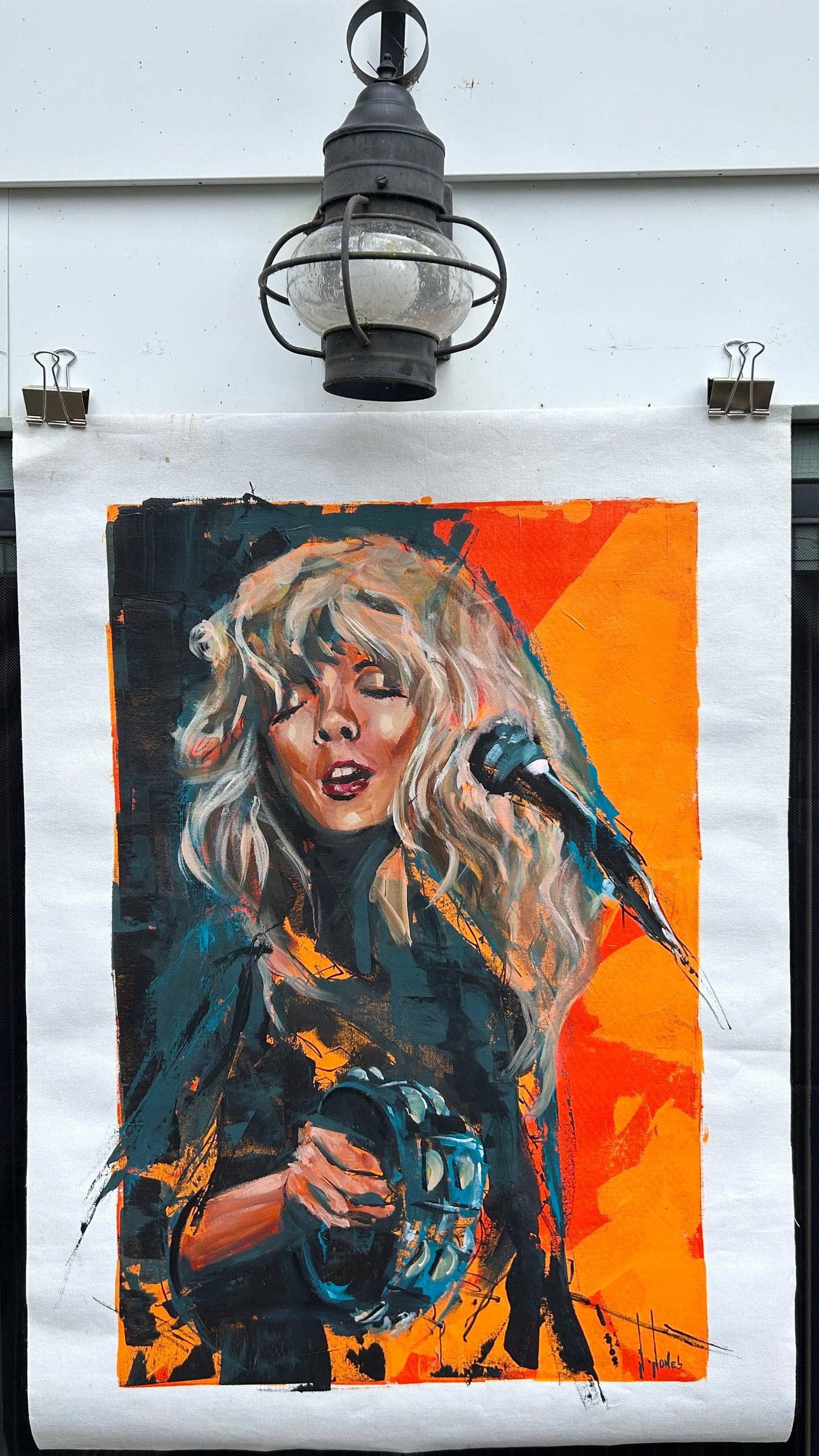 ORIGINAL CANVAS PAINTING 26”x36”:: Stevie Nicks
