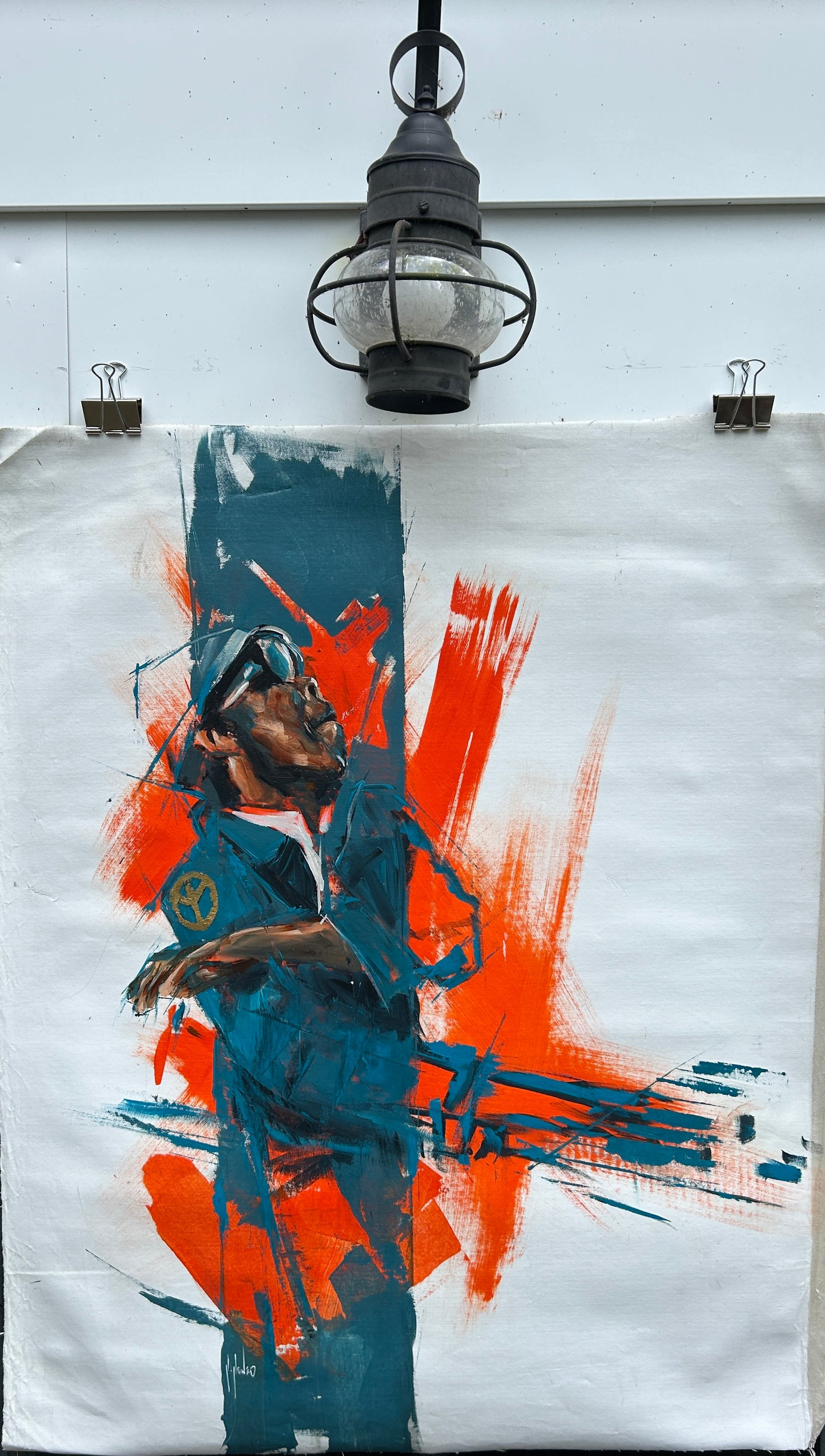 ORIGINAL CANVAS PAINTING 31”x40” :: Professor Longhair