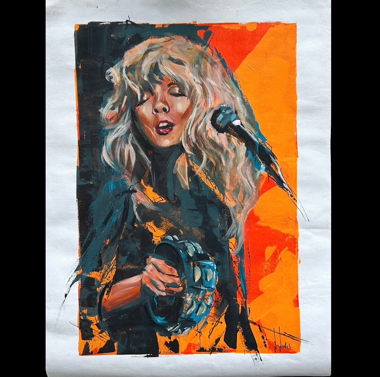 ORIGINAL CANVAS PAINTING 26”x36”:: Stevie Nicks