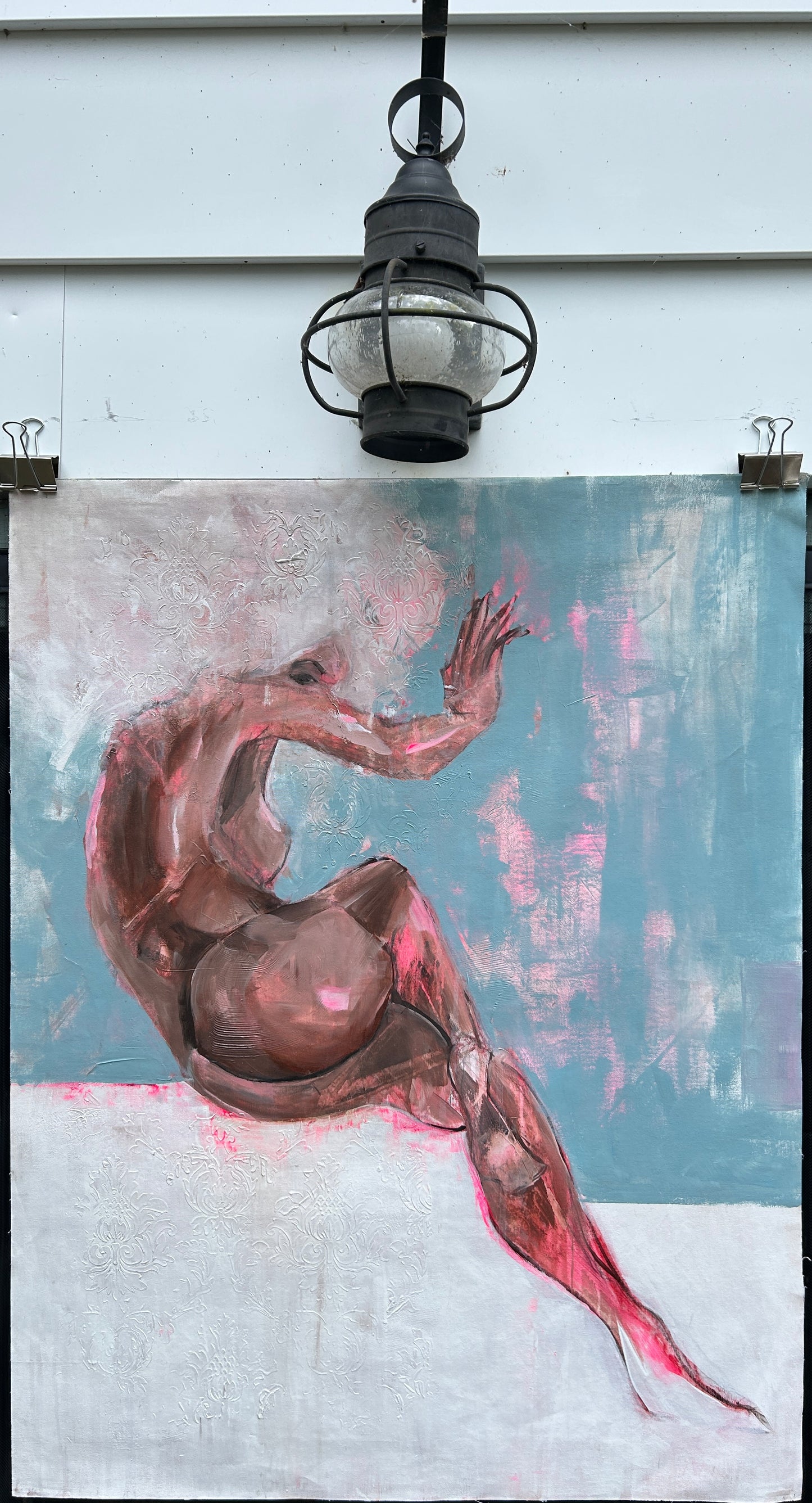 SOLD:: ORIGINAL CANVAS PAINTING 28”x36”:: Cloud Nude