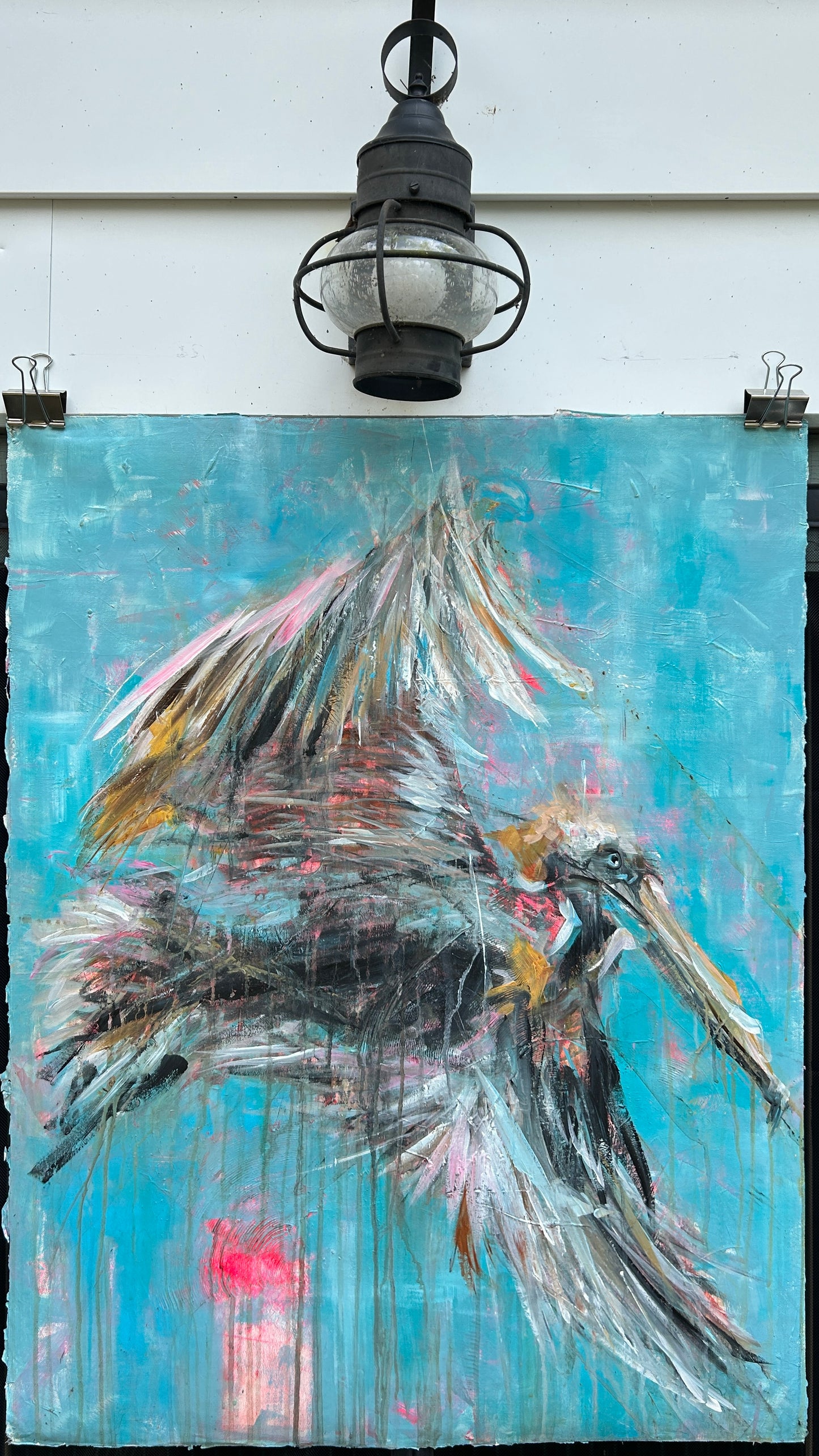 ORIGINAL CANVAS PAINTING 28”x36”:: In Flight