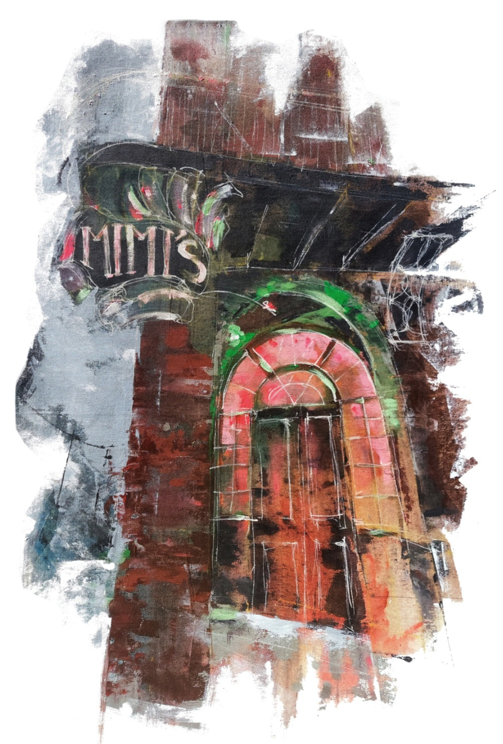 Textured & Signed Giclée Print :: Mimi's