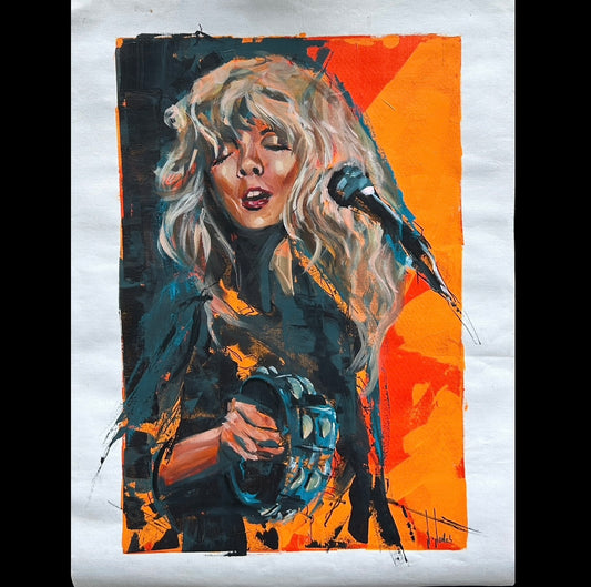 ORIGINAL CANVAS PAINTING 26”x36”:: Stevie Nicks