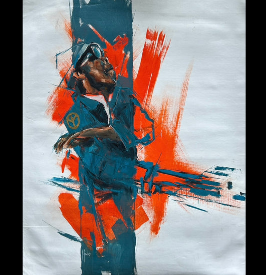 ORIGINAL CANVAS PAINTING 31”x40” :: Professor Longhair